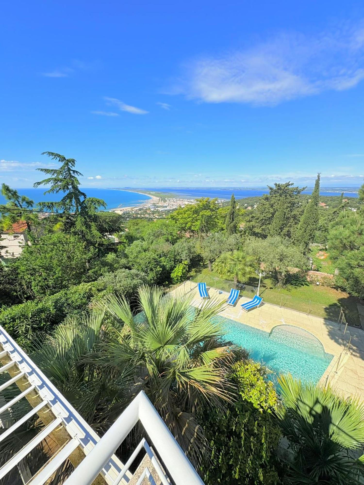 Atlantide - Somptueuse Villa Classee 4 Etoiles - Saint-Clair - Vue Exceptionnelle - Piscine Sète Exteriör bild
